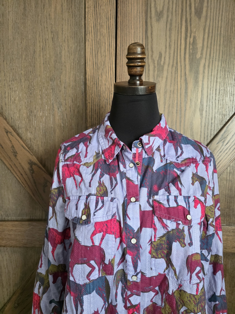 Sundance Multicolor Horse-Print Shirt - Picture 2 of 4